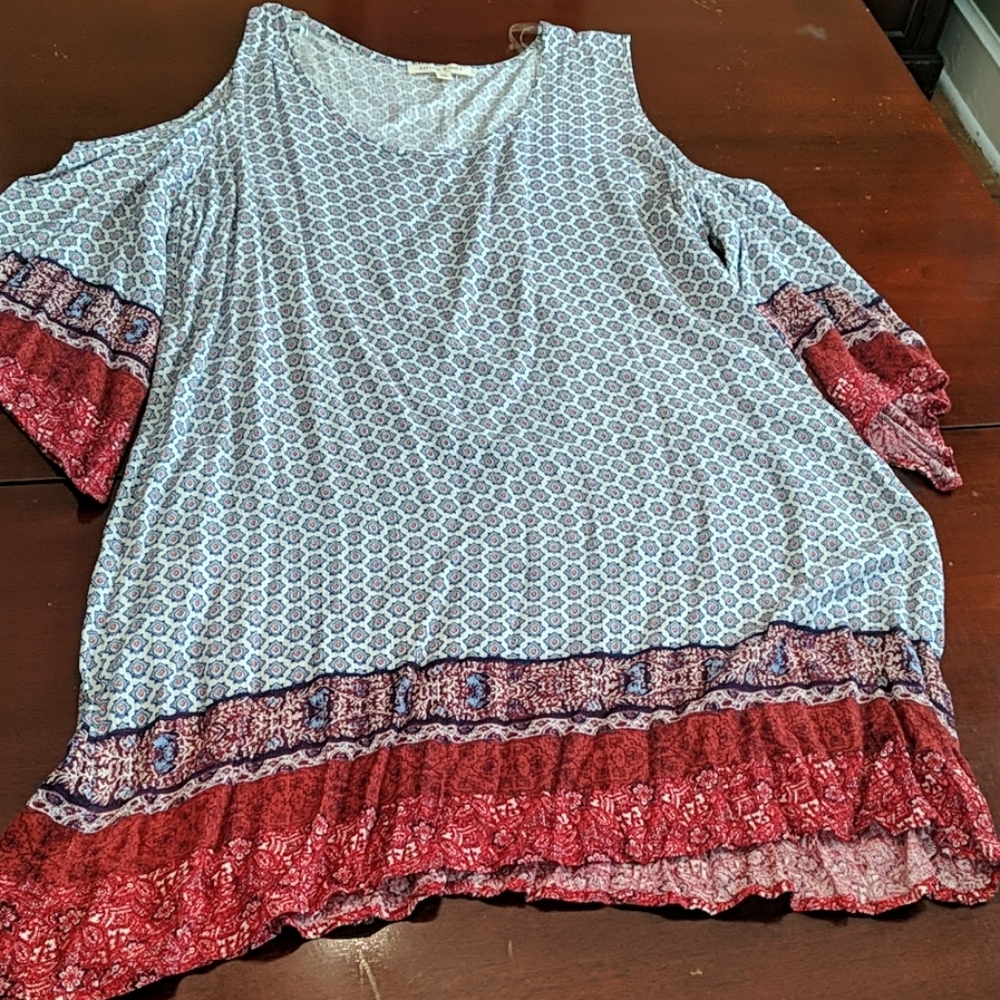 Living Doll Cold-Shoulder Dress